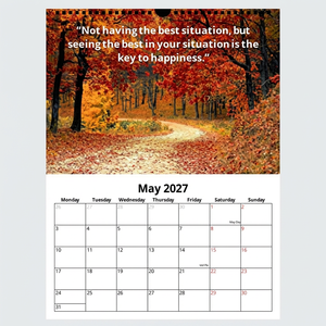 <span class=keywords><strong>Calendrier</strong></span> mural annuel et mensuel 2026-2027 personnalisé en couleur, avec impression de logo, style Braille, vente en gros - Product Image 3