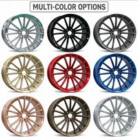 Jantes Degong forgées sur mesure en 2 parties, finition argent brossé, multi-rayons, pour Mercedes Classe S, BMW Série 7, Lexus LS
