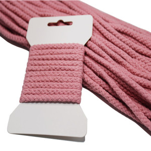 उच्च गुणवत्ता वाले गोल पैटर्न मैक्रेम 100% कपास ब्रेएडेड कॉर्ड ड्रॉस्ट्रिंग जूते जूते घरेलू वस्त्र - Product Image 3