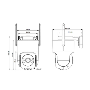 Wireless 4G Security <b>Camera</b> Outdoor IP66 2MP No Power Needed AOV Solar Powered <b>Camera</b> with Human Detection - Product Image 2