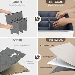 Shoe Organizer for Wardrobe Shoe Storage Containers Linen Multifunction Adjustable Dividers <b>Saving</b> Shoe <b>Box</b> Organizers Bins - Product Image 5