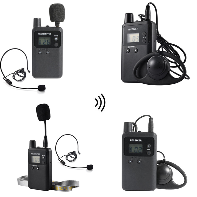 813R Audio Guide System Sounds Clear Wireless Whisper Tour Guide System for Group Bus Tour Factory Tour Museum Visiting