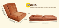 Sofá Cama Plegable de Estilo Moderno con Función Reclinable para Sala de Estar Dormitorio Hoteles Baños Estructura de Metal Cálido Tapicería de Tela