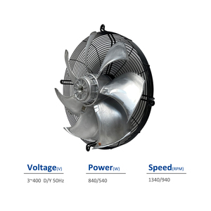 พัดลมระบายความร้อนแบบแกนหมุนภายนอกชนิดโรเตอร์ไฟฟ้า รุ่น ZIEHL-ABEGG FN050-VDK.4I.V7P1 57240281 ขนาด 500 มม. สำหรับชุดทำความเย็น - Product Image 2