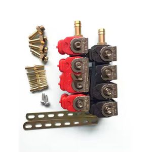 LPG/CNG 자동차 오일-가스 인젝터 레드 스프레이 레일 노즐 4기통 범용 가스 차량 부품 - Product Image 2