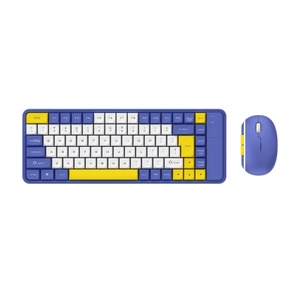 Tùy Chỉnh Đầy Màu Sắc Keycap 86 Phím Chế Độ Kép Chơi Game Không Dây Có Thể Sạc Lại Bàn Phím Và 6D Chuột Không Dây Thiết Lập - Product Image 1