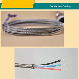 Sensor Suhu Pt100 Platinum Thermal Resistance WZP-187-3PBO <span class=keywords><strong>Probe</strong></span> Tahan Air Bahan Stainless Steel Panjang 50-200mm - Product Image 4