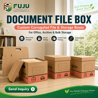 Boîtes en carton ondulé écologiques faites à la main FUJU - Forme et doublure personnalisables, logo personnalisé et impression artisanale, utilisation multi-industrielle