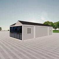Conteneur modulaire isolé et mobile pour usage extérieur, personnalisé pour hôtels, entrepôts, bureaux, camps et habitations, disponible en 20, 30 et 40 pieds