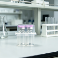 Approvisionnement direct usine Chine – Boîte d'emballage cosmétique pour flacon 2 parties de 3 ml, avec fenêtre à estampage UV et carton extérieur de 0,1 mm d'épaisseur