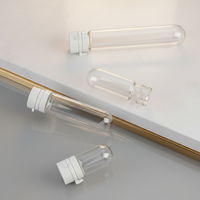 Mini flacons cosmétiques en verre de 1,5 m, 2 ml/5 ml, pour essences, sérums de soin, huiles démaquillantes, échantillons, avec couvercle imprimé et scellé