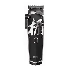 Barbershop alat cukur rambut elektrik, mesin pencukur rambut nirkabel profesional, dapat diisi ulang M10 + Usb