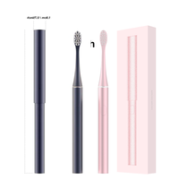 Nouvelle brosse à dents électrique pour adultes 2026, petite taille, mini, avec manche métallique et boîtier en aluminium anodisé, idéale pour les voyages, vente en gros ou OEM/ODM