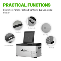 Réfrigérateur de voiture portable électronique à double zone Alpicool Mini CD35, glacière de camping pour voiture et maison, double usage