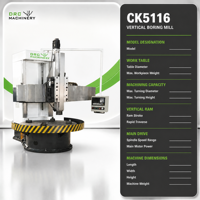Tour vertical CNC CK5116Q, diamètre de tournage pour le travail des corps de soupapes de pompes, usage intensif