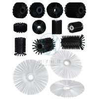 Brosse industrielle circulaire en spirale à poils en nylon pour le dépoussiérage et le nettoyage, brosse extérieure