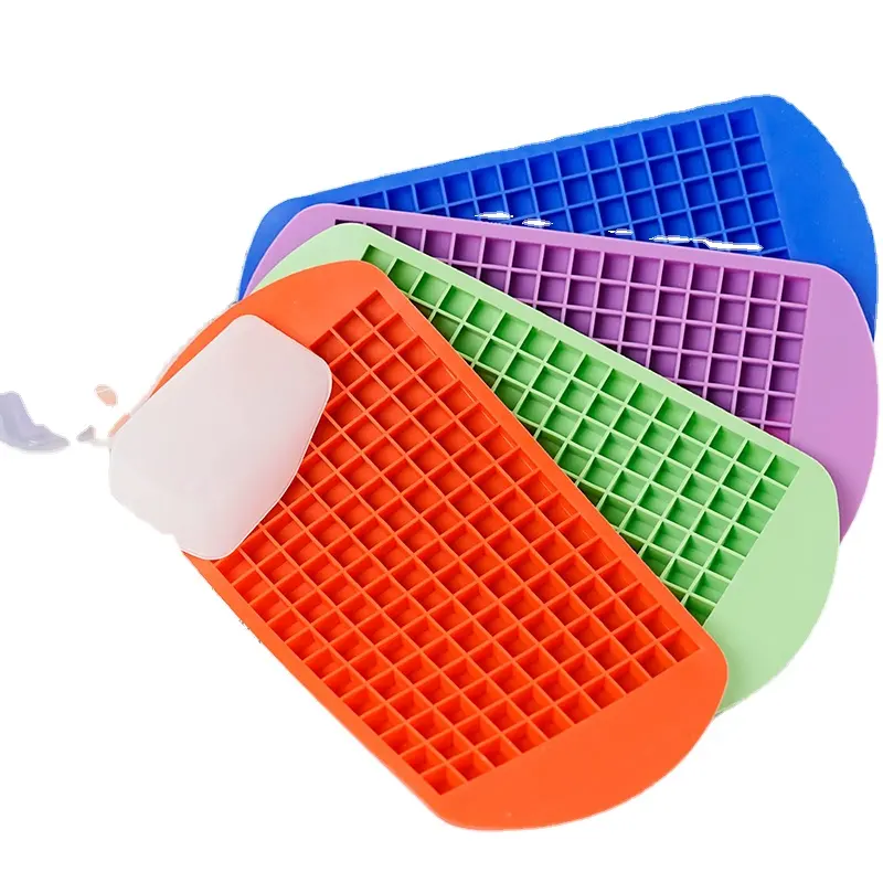 Wholesale Eco Friendly Silicone Mini Ice Cube Tray Lid Ice Cube Trays Silicone Ice Mold