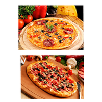Four à pizza électrique d'intérieur 12 pouces, appareil à pizza de comptoir avec pierre à pizza et commandes numériques pour pizzas et pains faits maison