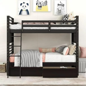 Canapé solide <span class=keywords><strong>2</strong></span> <span class=keywords><strong>places</strong></span> pour enfant fille ensemble de meubles superposés en bois chambre à coucher lit double moderne King Twin Queen Size cadre de luxe - Product Image 2