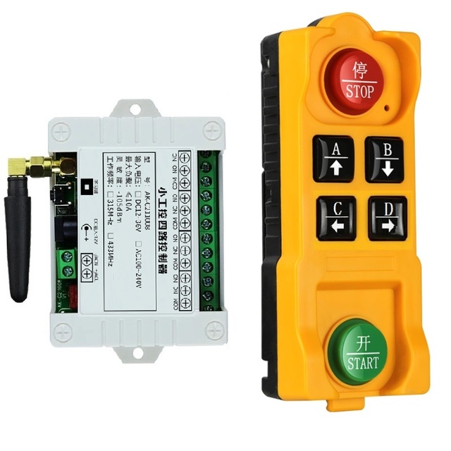 RF Wireless Remote Control Switch AC110V 220V 4 Channels Lighting Control  433 mhz  Electric Gate Remote Controls Light on OFF