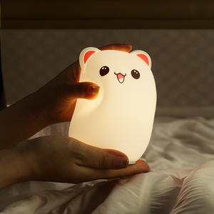 Lámpara Nocturna LED de Oso de Dibujos Animados Recargable, Regalo Especial, Cargador USB, Lámpara de Silicona Suave para Dormitorio Infantil, Tamaño Pequeño - Product Image 6