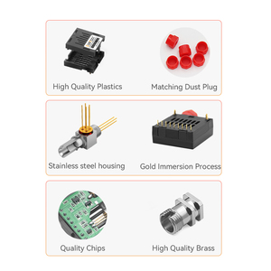 Giantech Nhà máy cung cấp 1x9 thu phát TTL 10m sợi đơn Bi-directional 5V FC cổng nối tiếp thiết bị sợi quang chống nhiễu - Product Image 2