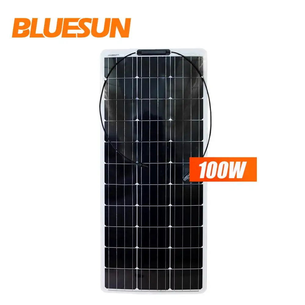 Bluesun flexible panel solar 100w 150w casa Sistema de panel solar mono perc fábrica