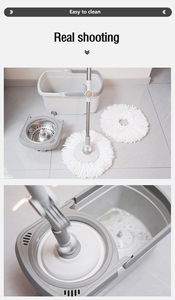 <span class=keywords><strong>Turbo</strong></span> baru fungsi basah dan kering pembungkus mudah pel dengan ember pembungkus otomatis untuk pembersihan lantai keras dan sanitasi - Product Image 5