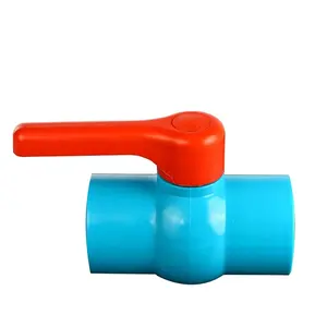 New product Globe Pvc Butterfly Handle Dn20 3 Way For Chemical Industry Nuion Three Ball Valve Brass