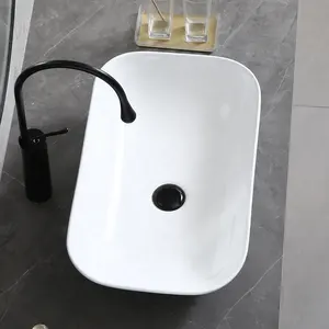 Sanitari da appoggio Lavabo in ceramica lavamani colore bianco lavelli da bagno unici Lavabo moderno lavabi decorativi