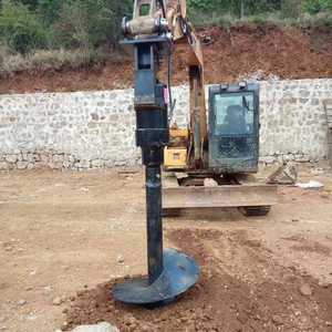 <span class=keywords><strong>Mini</strong></span>-excavatrice avec tarière pour le forage de la terre, avec longueur et diamètre de tige de forage personnalisables - Product Image 4