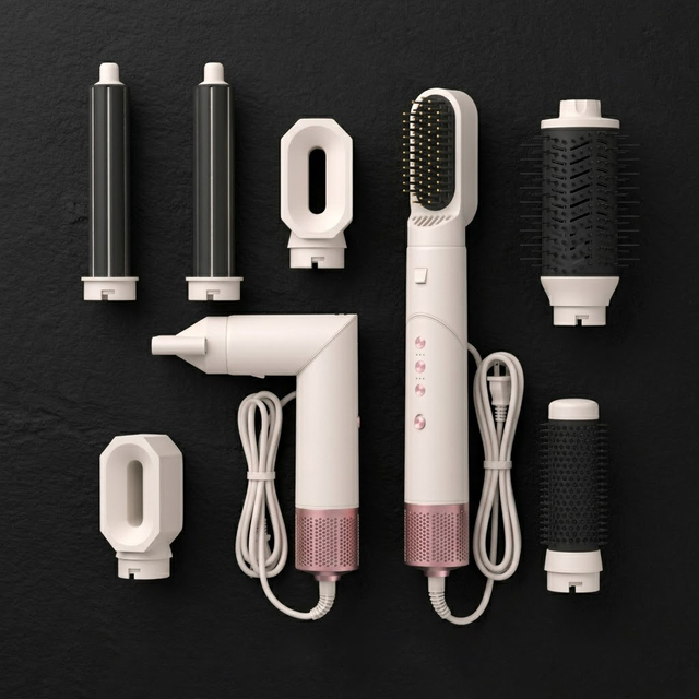 7 in 1 High Speed 110000 RPM Blow Dryer Brush Set Multi Styler Tool Household Hair Blower Brush Auto Wrap Hair Styler