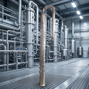 Colonne de distillation modulaire en acier inoxydable, colonne de rectification d'alcool avec tuyau de refroidissement pour alambic domestique et commercial - Product Image 1
