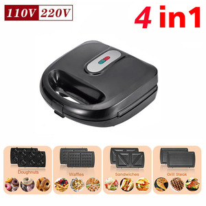 Sandwichera 3 en 1 de Acero Inoxidable Estándar Estadounidense, Waflera, Plancha Calentadora, Parrilla para Barbacoa, Máquina para Hamburguesas, Panini y Desayunos - Product Image 2
