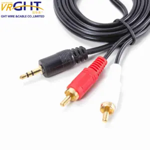 1.8M for PS2 AV Cable Line Audio Video component Cables Cord Wire 3 RCA TV Lead for PS1/PS2/PS3 Game Console AV Cable