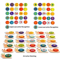 Rompecabezas de Reconocimiento de Letras en Oferta, Bloques de Rompecabezas para la Educación Temprana de los Niños, Tableros de Rompecabezas de Correspondencia en Inglés