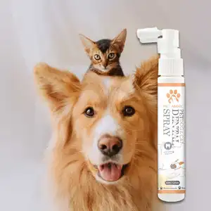 Spray líquido de limpeza oral de gato de cachorro eco amigável, personalizado, pronto para enviar