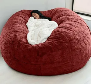 Create a Cozy Oasis with a 7-Foot Bean Bag Chair: Perfect for Adults, Complete with a Stylish Cover