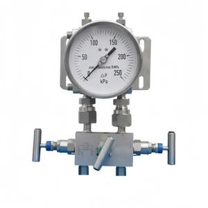 Desft 압력 측정용 하단 연결 차압 게이지 하이 퀄리티 제품 제조 - Product Image 1