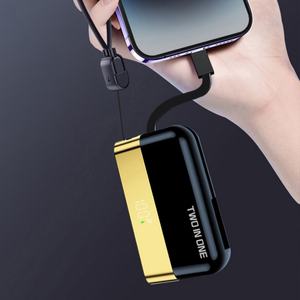 Banques d'alimentation 2-en-1 populaires avec câbles intégrés, grande capacité 10000mAh 8000mAh, charge rapide PD22.5W pour téléphones portables – Idéales comme cadeaux - Product Image 4