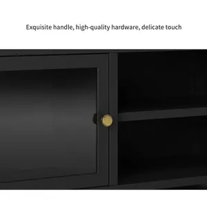 高級家庭用収納家具シングルガラスdoorTVキャビネットモダンモデル安いアンティークキャビネットビルディングスタイルリビングパッキングルーム