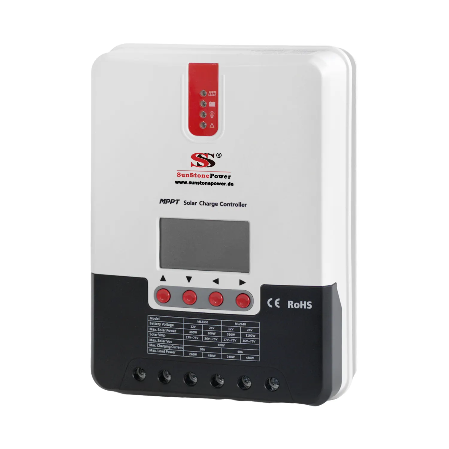 Zonne-Energie Laadregelaar 12/24/36/48V 20a 30a 40a 60a Solar Laderegler Mppt Oplader Controller Met Lcd-Display