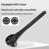 Fahrrad Carbonfaser Anti-Rutsch Tachometerhalterung Mountainbike Rennrad Lenker Scheinwerfer GoPro Kamera Verlängerung Fahrradzubehör