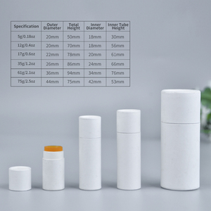 Tubos de Bálsamo Labial de <span class=keywords><strong>Papel</strong></span> Kraft de Lujo Personalizables, Envase Cilíndrico Reciclable para Desodorante - Product Image 1