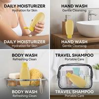 Flacon de désinfectant pour les mains en PET de 50 ml, forme d'œuf, flacon en plastique pour lotion et shampoing avec bouchon rabattable, emballage portable