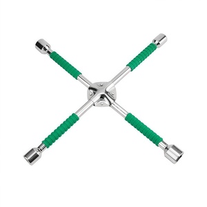 Llave cruzada para neumáticos de 14, 18 y 20 pulgadas, de acero al carbono, 17-19-21-23 mm, doblemente reforzada, antideslizante, para cambio de neumáticos de coche y camión - Product Image 5