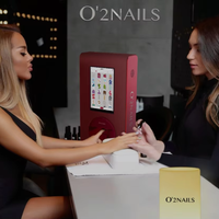 Printer Nail Art Digital UV LED Industri X25 Baru dengan Tablet Terintegrasi, Konektivitas USB/WiFi Kecepatan Tinggi, Perataan Otomatis, DIY Otomatis