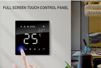 Thermostat intelligent Laffey de qualité supérieure, interrupteur Zigbee, thermostat numérique pour pièce, écran tactile complet
