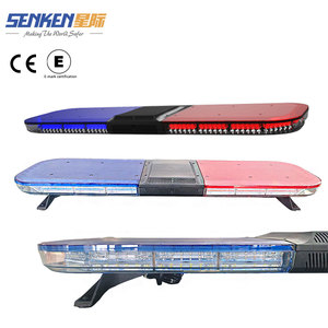 Barra de Luces LED Super Delgada SENKEN, Venta de Fábrica, Barra de Luces LED Roja para Ambulancia, Barra de Luces LED de Advertencia de Perfil Bajo con Altavoz de Sirena - Product Image 1