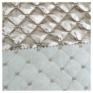 Sáng Bóng Chần Vải Vàng Dập 100% <span class=keywords><strong>Polyester</strong></span> <span class=keywords><strong>260T</strong></span> <span class=keywords><strong>Pongee</strong></span> Quilting Vải Cho Hàng May Mặc/Áo Khoác Mùa Đông - Product Image 5